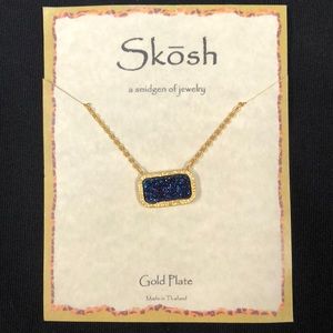 Skōsh Blue Drusy Necklace